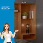 Quarto Casal 7 Portas 2 Gavetas Espelho Lugano Santos Andirá