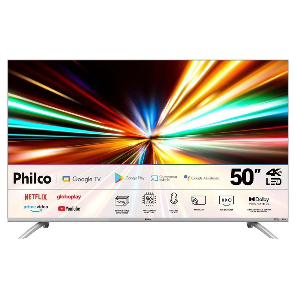 Tv 50" Led Philco 4k - Ultra Hd Smart - Ptv50g2sgtssbl