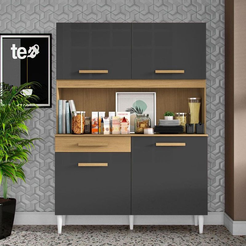 Cozinha-Compacta-4-Portas-1-Gaveta-Marina-Aramoveis