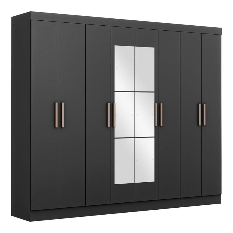 Guarda-Roupa-Casal-Espelho-8-Portas-4-Gavetas-MDF-Genebra-Maxel