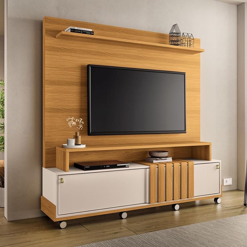Estante-Home-para-TV-ate-65-Polegadas-2-Portas-Ripado-com-Rodizios-Bold-HB-Moveis