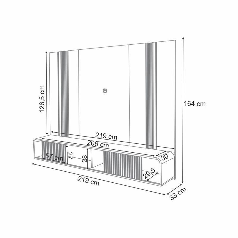 Painel-para-TV-ate-85-Polegadas-2-Portas-Led-Empire-HB-Moveis