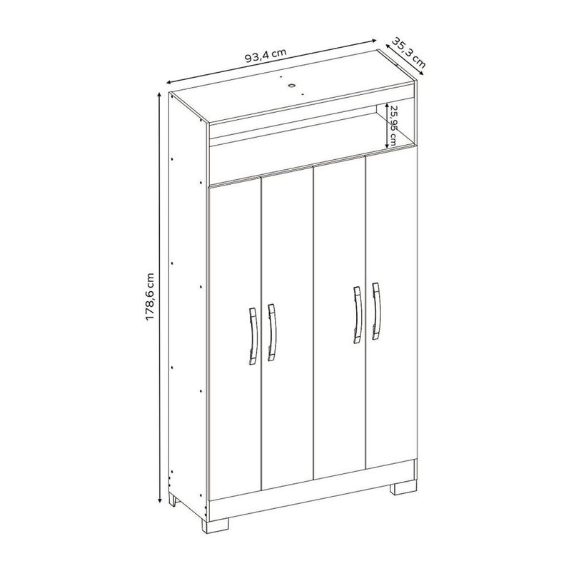 Armario-Multiuso-4-Portas-NT-4040-Notavel-Moveis