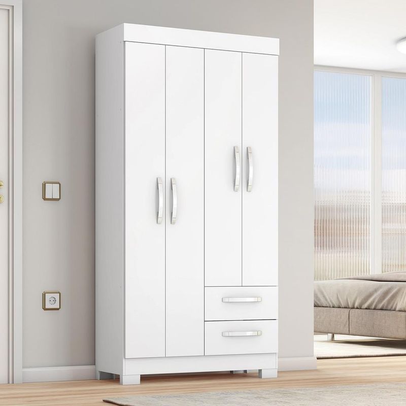 Guarda-Roupa-Solteiro-4-Portas-2-Gavetas-Flex-NT-6010-Notavel-Moveis