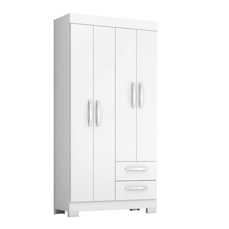 Guarda-Roupa-Solteiro-4-Portas-2-Gavetas-Flex-NT-6010-Notavel-Moveis