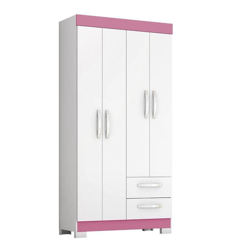 Guarda-Roupa-Solteiro-4-Portas-2-Gavetas-Flex-NT-6010-Notavel-Moveis