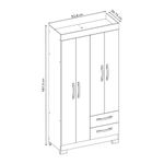 Guarda-Roupa-Solteiro-4-Portas-2-Gavetas-Flex-NT-6010-Notavel-Moveis