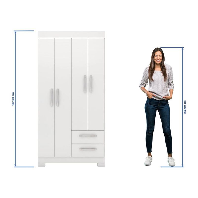 Guarda-Roupa-Solteiro-4-Portas-2-Gavetas-Flex-NT-6010-Notavel-Moveis