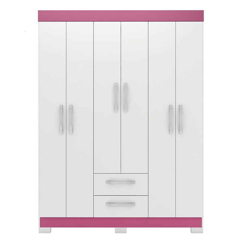 Guarda-Roupa-Solteiro-6-Portas-2-Gavetas-Flex-NT-6015-Notavel-Moveis