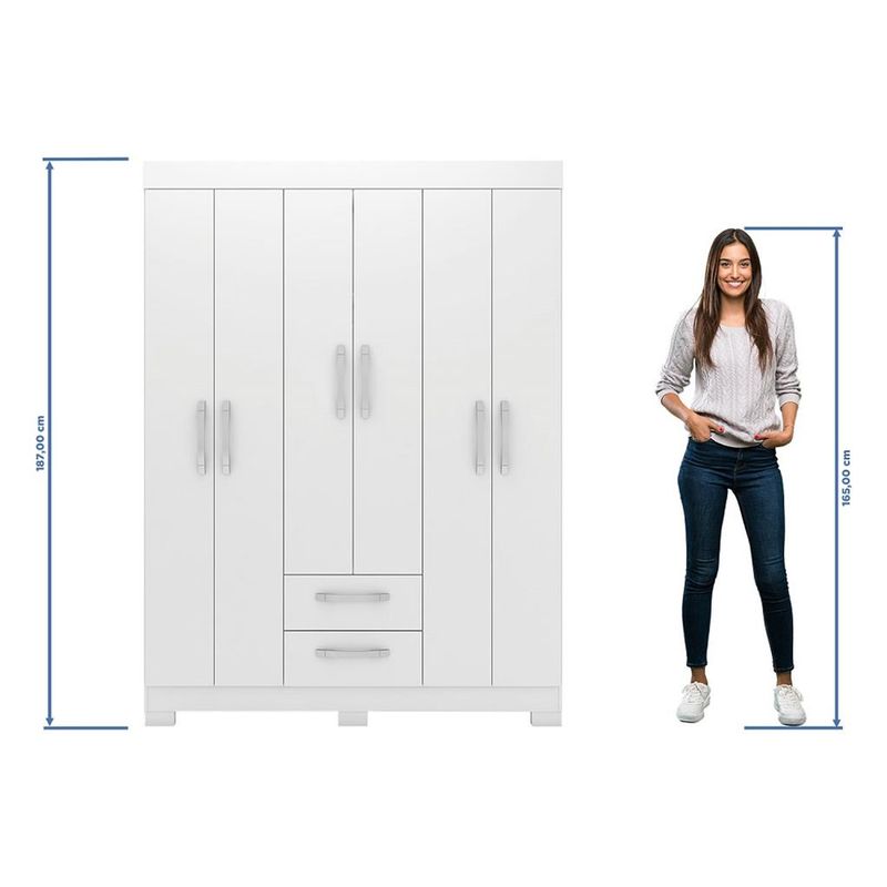 Guarda-Roupa-Solteiro-6-Portas-2-Gavetas-Flex-NT-6015-Notavel-Moveis