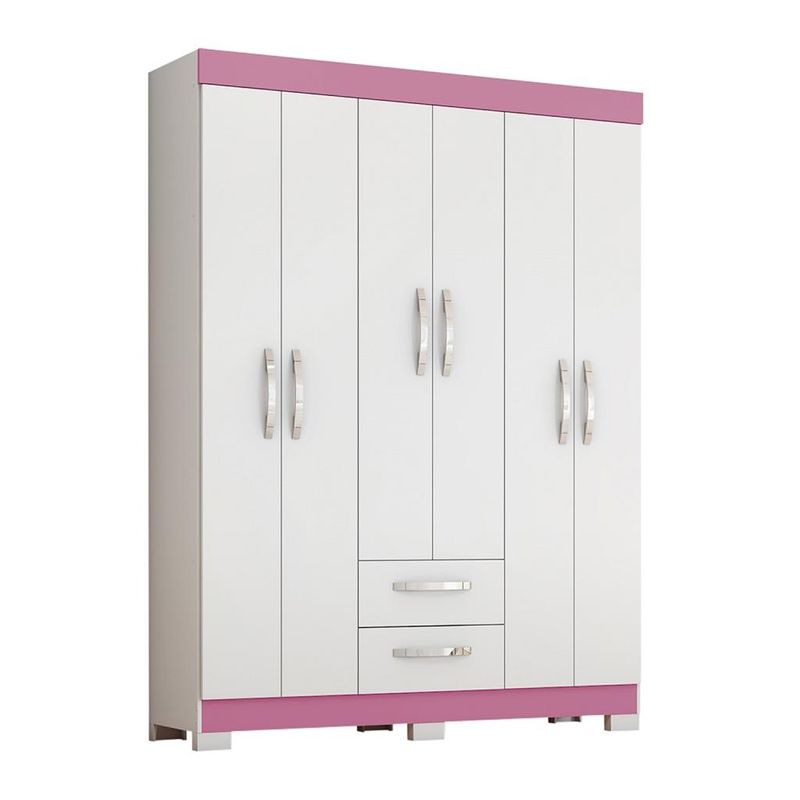 Guarda-Roupa-Solteiro-6-Portas-2-Gavetas-Flex-NT-6015-Notavel-Moveis