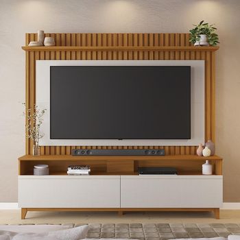 Estante Home Ripada para TV até 65 Polegadas 2 Portas com Pés NT 1340 Notável Móveis