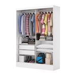 Guarda-Roupa-Solteiro-Espelho-2-Portas-de-Correr-2-Gavetas-Belem-Carioca-Moveis