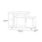 Rack-para-TV-de-ate-26-Polegadas-com-Rodizios-Smart-HB-Moveis