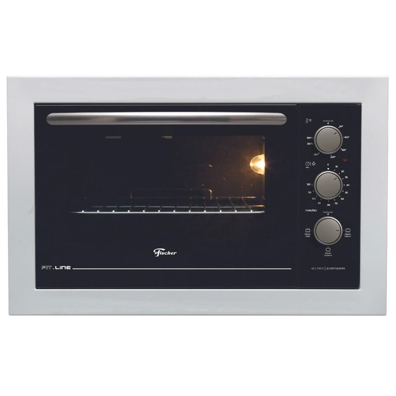 Forno-Eletrico-de-Embutir-Fischer-Fit-Line-48L