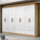 Guarda Roupa Casal 8 Portas 4 Gavetas MDF Genebra Maxel