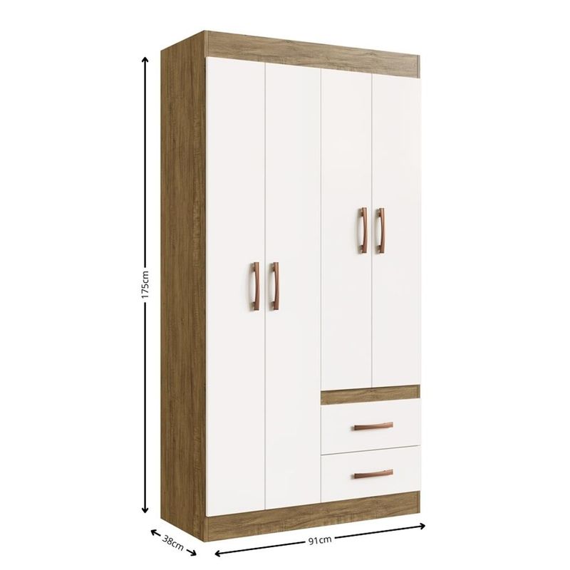 Guarda-Roupa-Solteiro-4-Portas-2-Gavetas-Cordova-Doripel