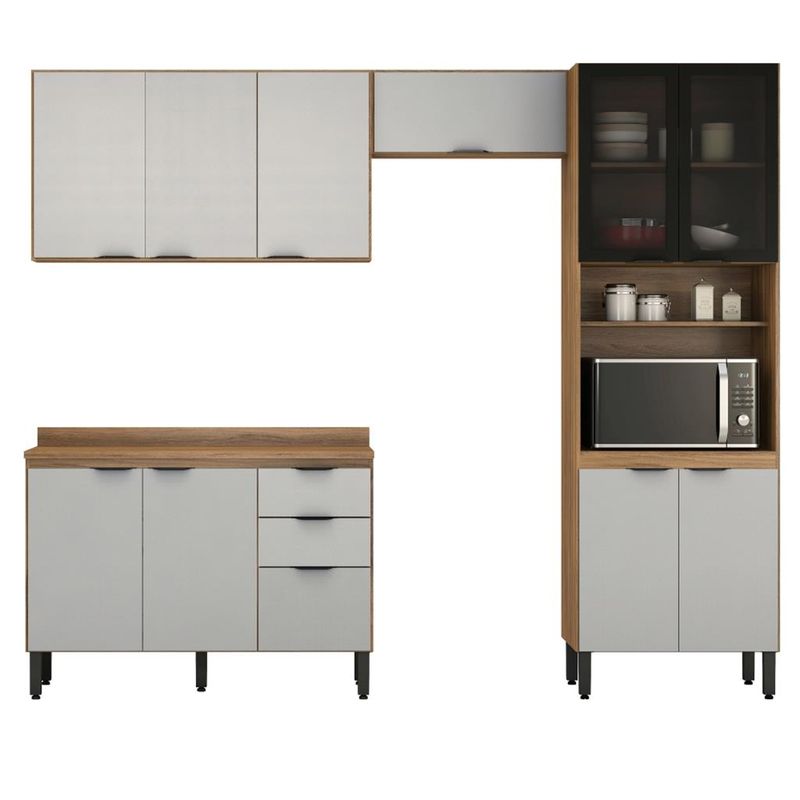 Cozinha-Compacta-4-Pecas-com-2-Portas-Vidro-FI0002-Firenza-Demobile