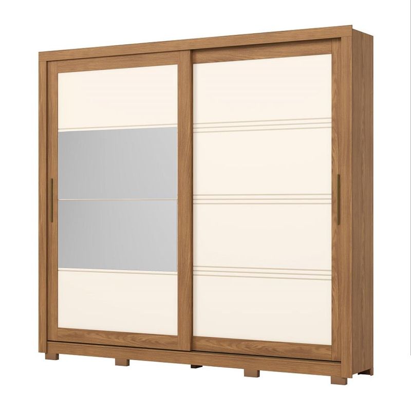 Guarda-Roupa-Casal--Espelhos-2-Portas-de-Correr-4-Gavetas-Medelin-Briz