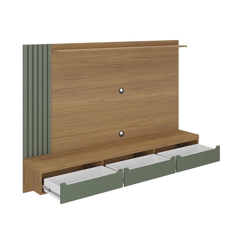 Painel-Para-TV-ate-75-Polegadas-3-Gavetas-Ripado-Presence-Artely
