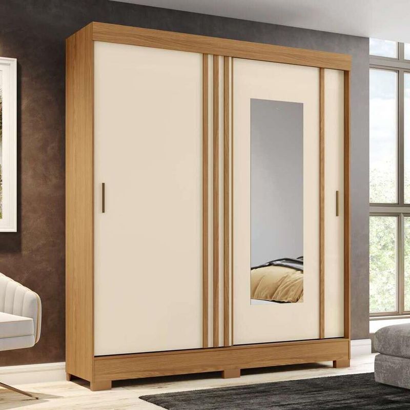 Guarda-Roupa-Casal-Espelho-2-Portas-de-Correr-2-Gavetas-Flex-B353-Briz