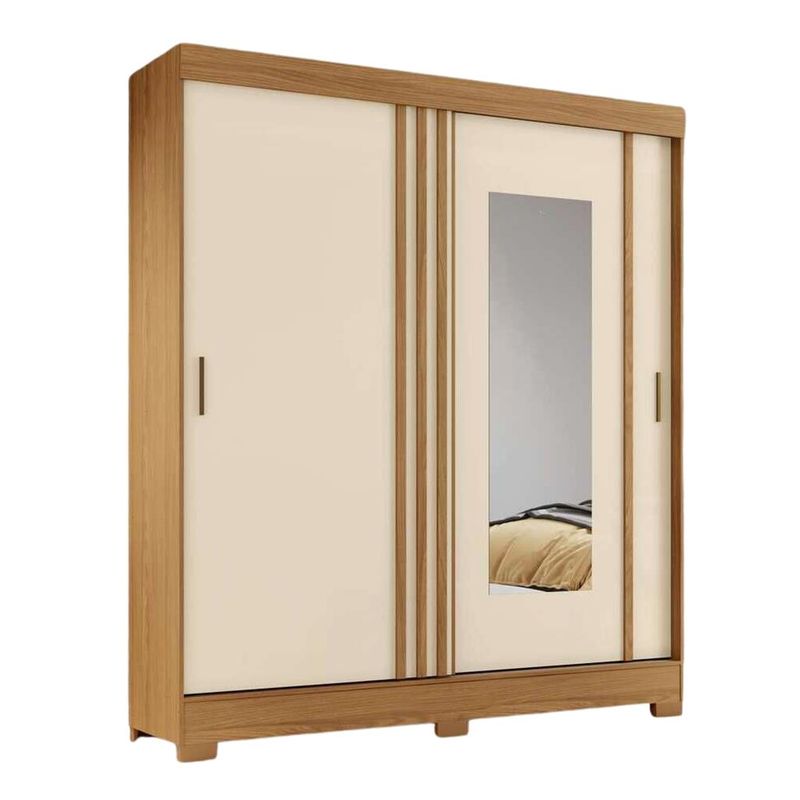Guarda-Roupa-Casal-Espelho-2-Portas-de-Correr-2-Gavetas-Flex-B353-Briz