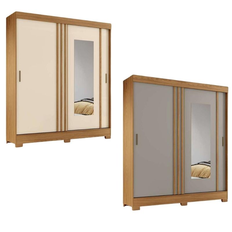 Guarda-Roupa-Casal-Espelho-2-Portas-de-Correr-2-Gavetas-Flex-B353-Briz