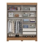 Guarda-Roupa-Casal-Espelho-2-Portas-de-Correr-2-Gavetas-Flex-B353-Briz