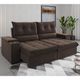 Sofá 4 Lugares Retrátil Reclinável 230cm Veludo Florence Viero Móveis