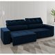 Sofá 3 Lugares Retratil e Reclinável 230cm Veludo Artemis Viero Móveis