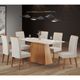 Conjunto Sala de Jantar Mesa Paris 6 Cadeiras Cristal Viero