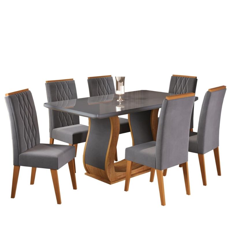 Conjunto-Sala-de-Jantar-Mesa-Shakira-6-Cadeiras-Cristal-Viero