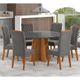 Conjunto Sala de Jantar Mesa Mundy 6 Cadeiras Cristal Viero