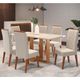 Conjunto Sala de Jantar Mesa Coke 6 Cadeiras Cristal Viero