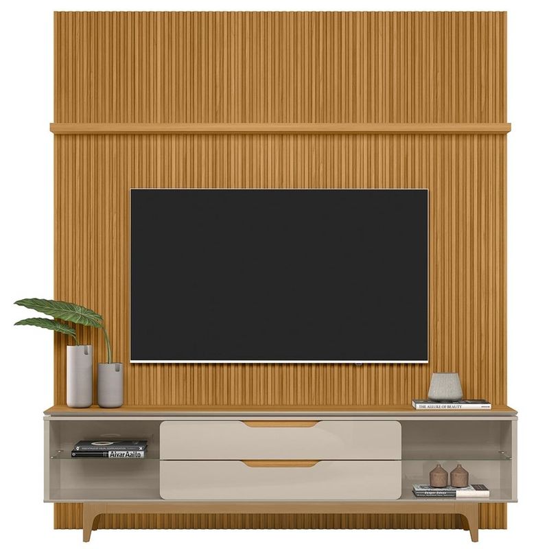 Rack-com-Painel-para-TV-ate-75-Polegadas-2-Gavetas-Ripado-mod-22-Los-Angeles-Linea-Brasil