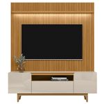 Rack-com-Painel-para-TV-ate-75-Polegadas-Ripado-3-Portas-Orlando-Ouro-Preto-Linea-Brasil