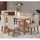 Conjunto Sala de Jantar Mesa Recife 6 Cadeiras Rubi Viero
