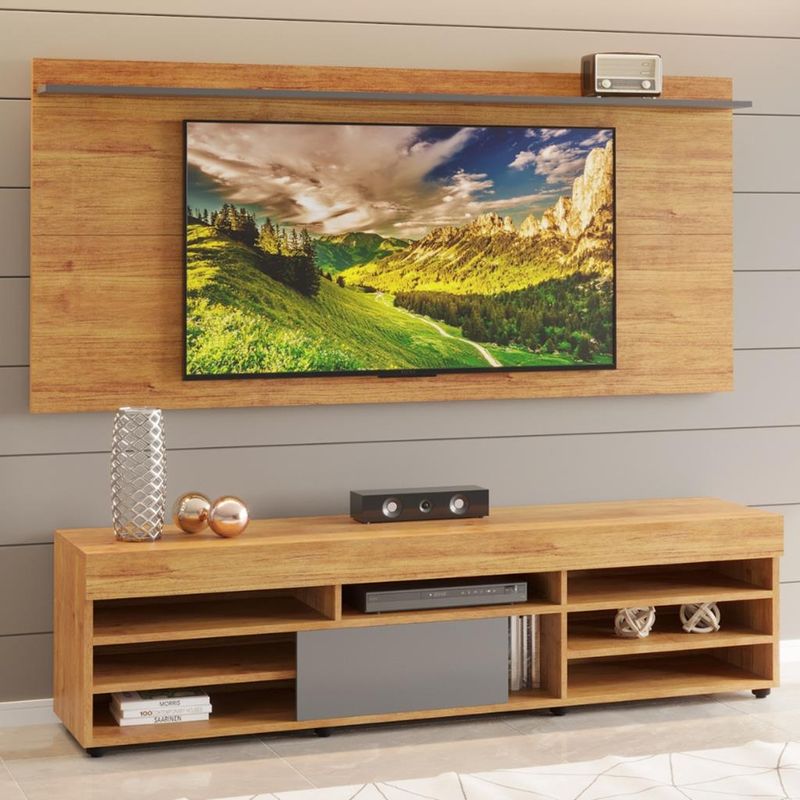 Rack-com-Painel-para-TV-ate-55-Polegadas-1-Porta-Genova-Viero
