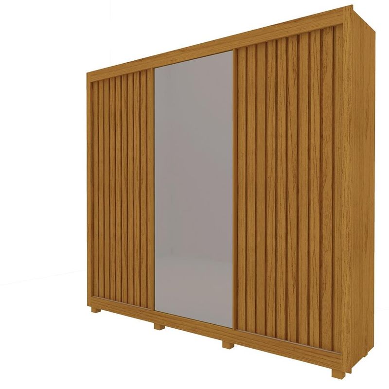 Guarda-Roupa-Casal-com-Espelho-3-Portas-de-Correr-Ripado-4-Gavetas-Royale-Gelius