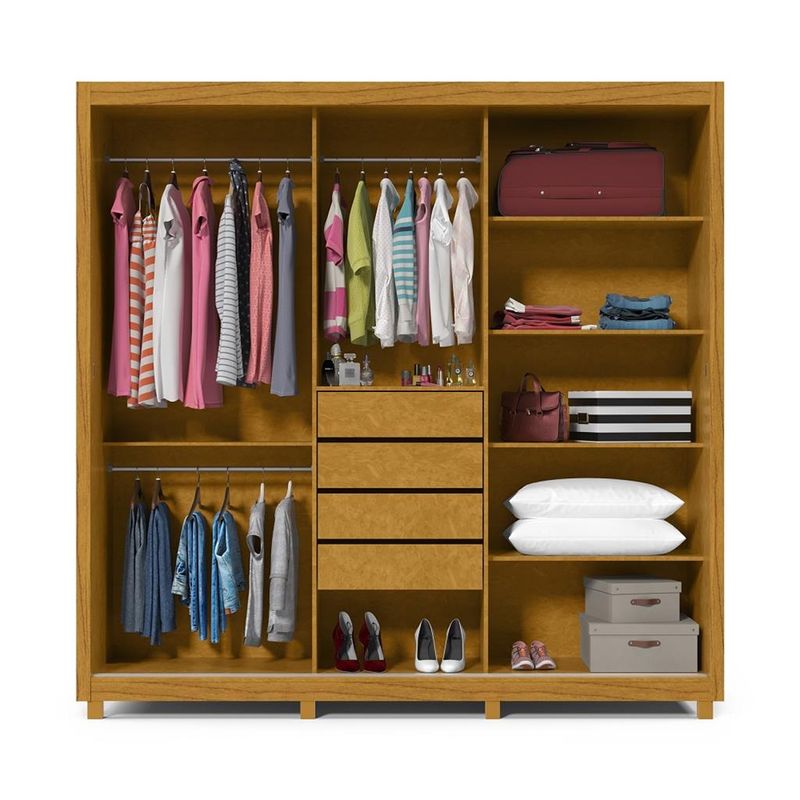 Guarda-Roupa-Casal-com-Espelho-3-Portas-de-Correr-Ripado-4-Gavetas-Royale-Gelius