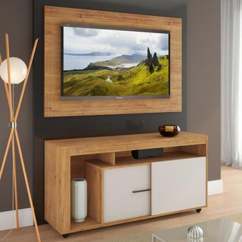 Rack com Painel para TV até 42 Polegadas 2 Portas com Pés Palermo Viero