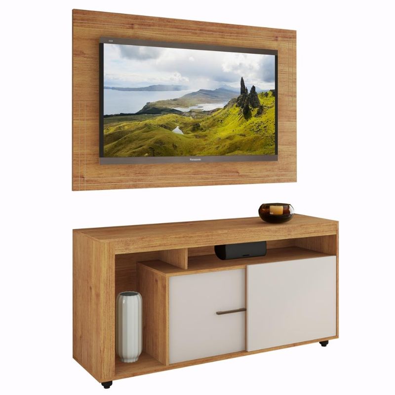 Rack-com-Painel-para-TV-ate-42-Polegadas-2-Portas-Palermo-Viero