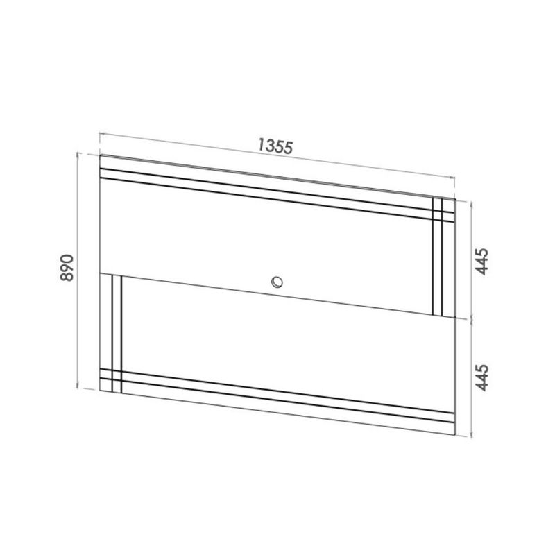 Rack-com-Painel-para-TV-ate-42-Polegadas-2-Portas-Palermo-Viero
