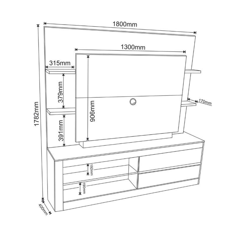 Estante-Home-para-TV-ate-50-Polegadas-2-Portas-Modena-Viero