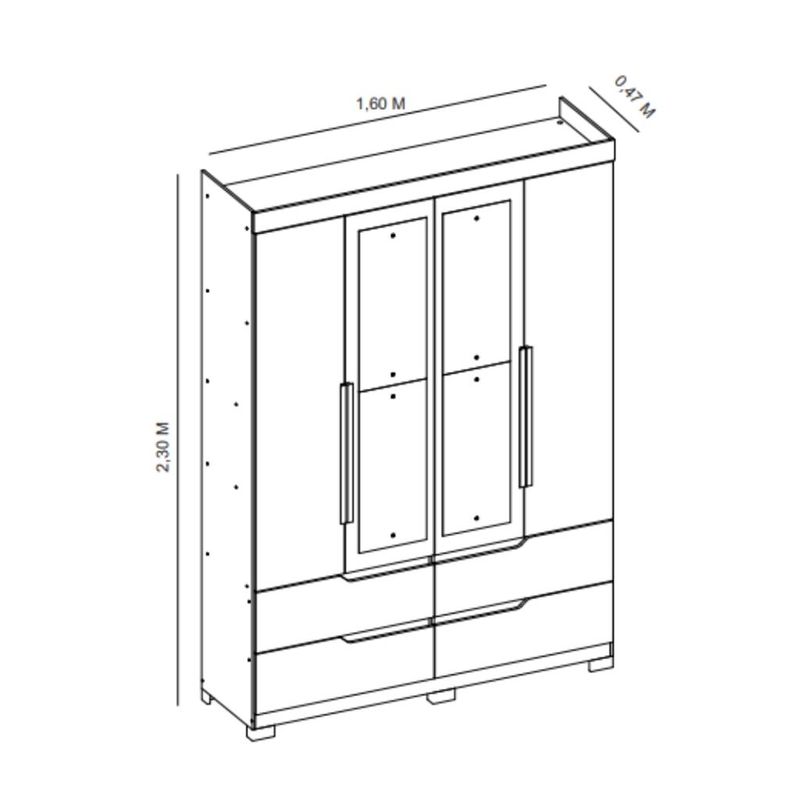 Guarda-Roupa-4-Portas-4-Gavetas-Doble-Albatroz