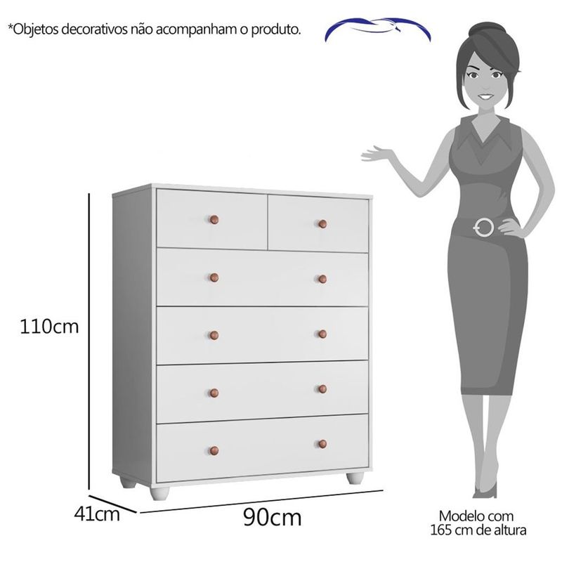 Comoda-6-Gavetas-Vittoria-Albatroz