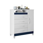 Comoda-4-Gavetas-1-Porta-Flex-Turquesa-Albatroz