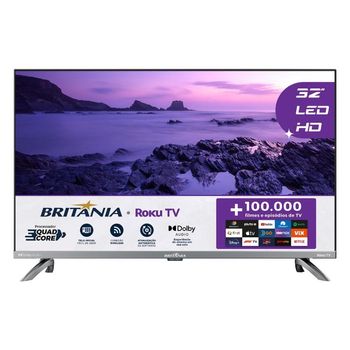 Smart TV Britânia 32 Polegadas LED BTV32G7PR2CSGBLH