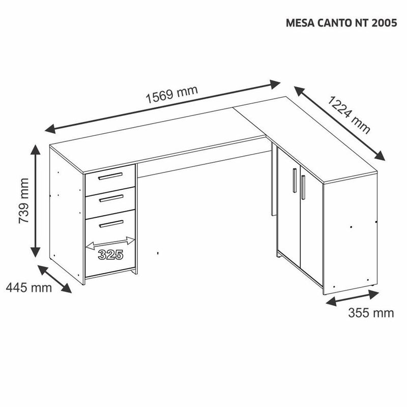 Mesa-de-Canto-para-Escritorio-2-Portas-3-Gavetas-NT-2005-Notavel
