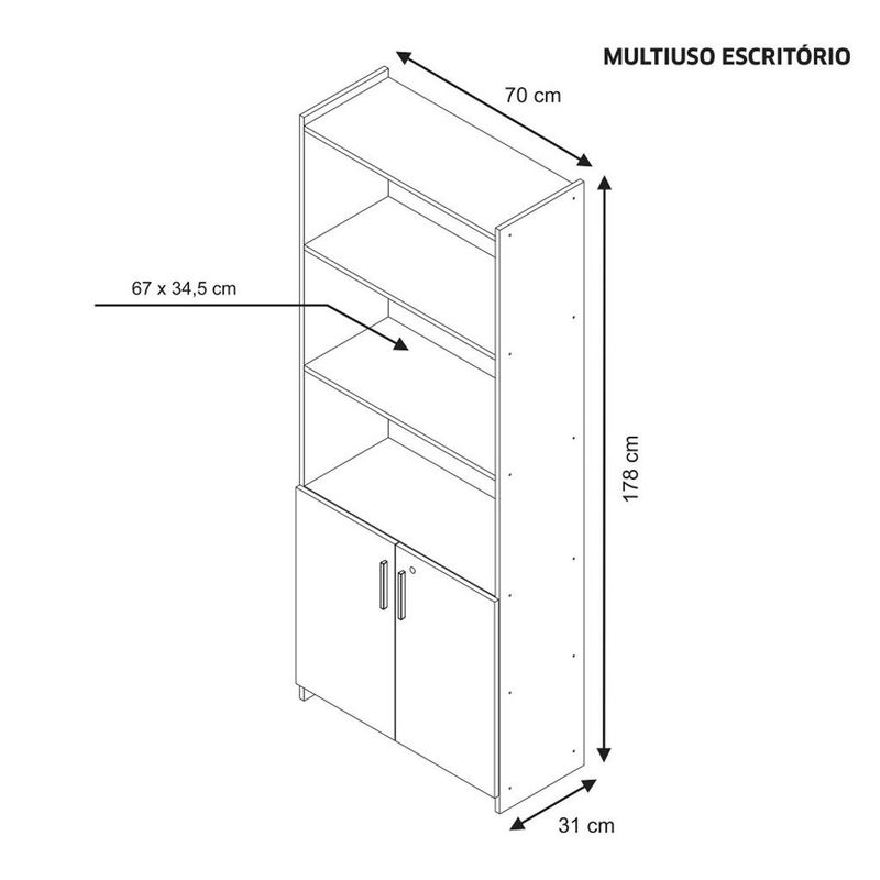 Armario-Multiuso-2-Portas-com-Chave-e-Prateleiras-Notavel